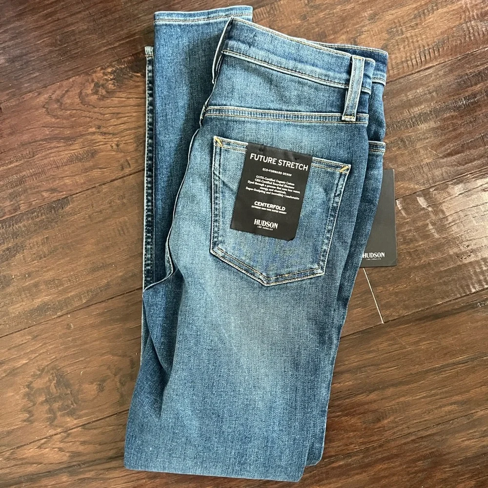 NEW Hudson medium dark wash jeans future stretch extreme high rise super skinny